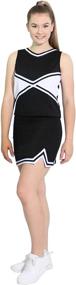 img 2 attached to Danzcue Double V A-Line Cheer Uniform Skirt For Women Big Kids
