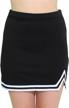 danzcue double v a-line cheer uniform skirt for women big kids logo