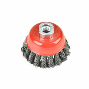img 3 attached to Aain® 3 Inch Wire Wheel Cup Brush - Pack Of 2 For Grinders, 5/8"-11 Threaded Arbor, Max RPM 12,500 - Ideal For Rust Removal And Abrasives