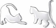 очаровательные серьги-гвоздики из стерлингового серебра 925 пробы с животными: идеальный подарок на день рождения для женщин и девочек-подростков логотип