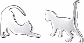 img 4 attached to Adorable 925 Sterling Silver Animal Stud Earrings: Perfect Birthday Gift For Women And Teen Girls