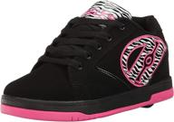 heelys unisex propel charcoal numeric_4 girls' shoes ~ athletic logo