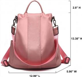 img 2 attached to Waterproof Nylon Anti-Theft Backpack Purse For Women - Charmore Schoolbags And Shoulder Bags