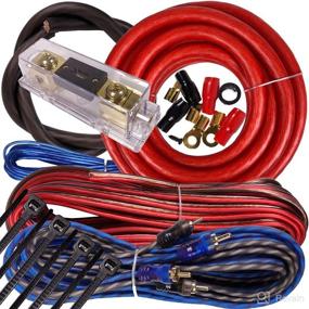 img 4 attached to 🔌 Gravity BGR-KIT4-R-PK2-3000W Complete 3000W 4 Gauge Amplifier Installation Wiring Kit Amp Package 4 Ga for Installers and DIY Hobbyists - Ideal for Car, Truck, Motorcycle, RV, ATV - 3000W / RED+