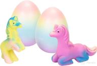 2 surprise growing unicorn hatching eggs - extra large rainbow toys for kids, available in assorted colors логотип