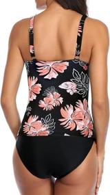 img 3 attached to Yonique Flirty Flounce Swimsuit: Stylish Women's Swimwear & Cover-ups