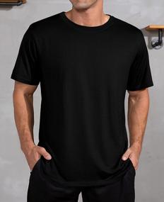 img 3 attached to QUALFORT Men'S Bamboo T-Shirts Crewneck Undershirt