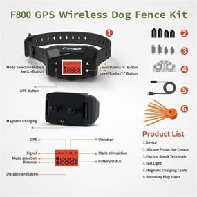 img 1 attached to FREESEA GPS Wireless Dog Fence: Rechargeable Waterproof Accurate Positioning Fencing System Collar – 🐶 Expandable Range up to 3000ft - Outdoor Electric Pet Containment Kit for Medium and Large Dogs