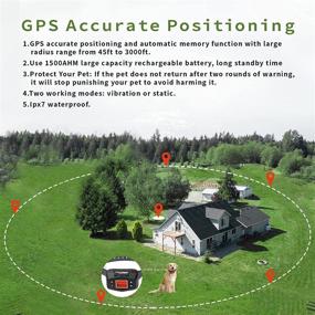 img 3 attached to FREESEA GPS Wireless Dog Fence: Rechargeable Waterproof Accurate Positioning Fencing System Collar – 🐶 Expandable Range up to 3000ft - Outdoor Electric Pet Containment Kit for Medium and Large Dogs