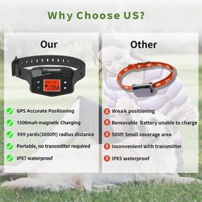 img 2 attached to FREESEA GPS Wireless Dog Fence: Rechargeable Waterproof Accurate Positioning Fencing System Collar – 🐶 Expandable Range up to 3000ft - Outdoor Electric Pet Containment Kit for Medium and Large Dogs