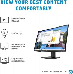 img 3 attached to 💯 Improve Your Viewing Experience with HP M27Ha FHD Monitor: Full HD 1920X1080P, 60Hz, Tilt, Height & Swivel Adjustment