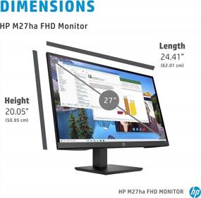 img 2 attached to 💯 Improve Your Viewing Experience with HP M27Ha FHD Monitor: Full HD 1920X1080P, 60Hz, Tilt, Height & Swivel Adjustment
