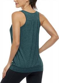 img 1 attached to Stay Supported And Stylish With Miusey'S Sleeveless Racerback Yoga Tops With Built-In Shelf Bras