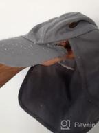 img 1 attached to DealStock Fishing Cap: Ultimate Outdoor Sun Protection with Ear and Neck Flap Cover review by Jake Hill
