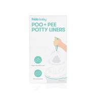 leak-proof & super-absorbent frida baby poo + pee potty liners - perfect for easy cleanup of most potty chairs! logo