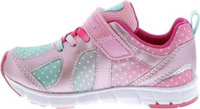 img 3 attached to TSUKIHOSHI Strap Closure Machine Washable Slip Resistant Non Marking Girls' Shoes ~ Athletic