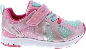 img 2 attached to TSUKIHOSHI Strap Closure Machine Washable Slip Resistant Non Marking Girls' Shoes ~ Athletic