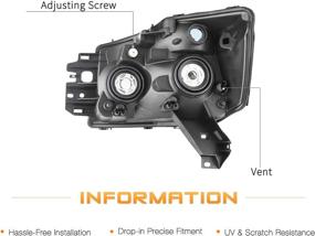 img 2 attached to High-quality Headlight Assembly for Nissan Titan & Armada 2004-2015 - Driver and Passenger Side