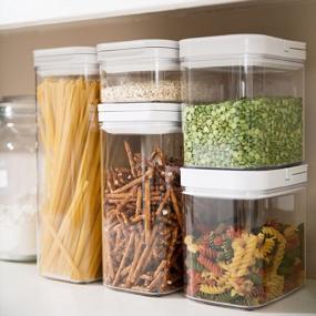 img 1 attached to 6 Piece Durable BPA-Free Acrylic Airtight Food Storage Containers With Innovative FLiPLOCK Handle Lid - Perfect For Pantry Organization!