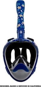 img 3 attached to Полнолицевая маска для снорклинга Seavenger Nautilus с новой системой дыхания