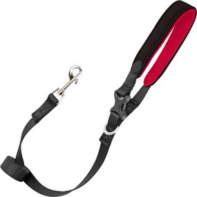 img 4 attached to Gooby Escape Free Sport Leash - Black, 4 FT - Neoprene Dog Leash With Quick Release Buckle - Comfortable On The Go Leash For Small, Medium And Large Dogs