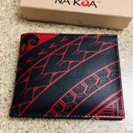 img 1 attached to 🌺 Authentic Polynesian Tattoo Bifold: Premium Genuine Leather Men's Accessories review by Jessie Vrbensky