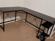 img 1 attached to 66" L Shaped Computer Desk With Storage Shelves | Corner Gaming & Writing Workstation | Modern Wooden Office Desk W/ Wood & Metal Frame - Coleshome review by Matt Morrison