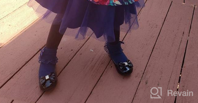 img 1 attached to Silver Flats Shoes for Girls - Comway Toddler Ballerina Wedding DSD 1 review by Maria Smith