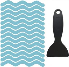 img 4 attached to 48 PCS ZARCKER Non-Slip Bathtub Stickers - Safety Shower Treads Adhesive Decals With Scraper For Slippery Tub Floor