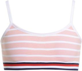 img 2 attached to 👚 Tommy Hilfiger Girls Crop White Clothing - Active Wear