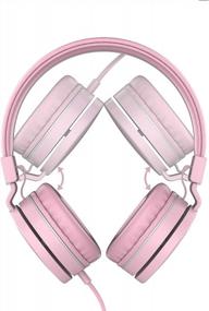 img 2 attached to Experience Exceptional Sound With LORELEI L-01 Pink On-Ear Kids Headphones! Lightweight, Foldable, And Tangle-Free.