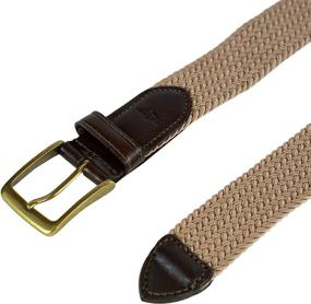 img 1 attached to Dockers Mens Laced Braid Metal Men's Accessories good in Belts