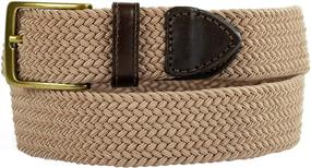 img 3 attached to Dockers Mens Laced Braid Metal Men's Accessories good in Belts