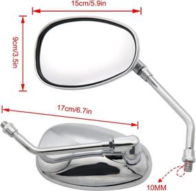 img 3 attached to Motorcycle Mirrors Universal Cruiser Adventure