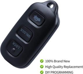 img 1 attached to 🔑 Key Fob for 2002-2003 Toyota Solara & 2002-2006 Camry | Keyless Entry Remote (GQ43VT14T)