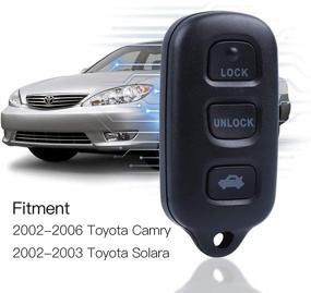 img 3 attached to 🔑 Key Fob for 2002-2003 Toyota Solara & 2002-2006 Camry | Keyless Entry Remote (GQ43VT14T)