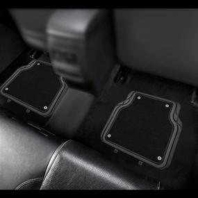 img 2 attached to August Auto All Weather Universal Fit Rubber Car Floor Mats Set of 4 - Perfect for Sedans, SUVs, Trucks, Vans (Solid Black)