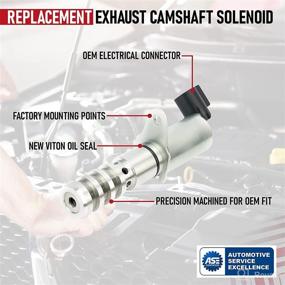 img 1 attached to Exhaust Camshaft Position Actuator Solenoid - Compatible with Chevy, Buick, GMC VVT - Premium Replacement for 12615873, 12602516, 917010 - Fits Trailblazer, Envoy, Colorado, Canyon, Rainier & More