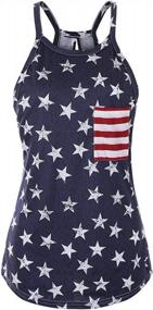 img 1 attached to Women Spaghetti Halter Bowknot Tanks Top Summer Sleeveless Print Racerback Tank Vest