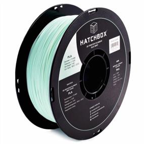 img 4 attached to HATCHBOX 1.75 Mm Mint PLA 3D Printer Filament, Dimensional Accuracy +/- 0.03Mm, 1 Kg Spool