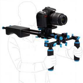 img 3 attached to Shoot Steady And Comfortably With Annsm Video Shoulder Support Rig For DSLR Camera/Camcorder