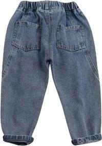 img 2 attached to Tiacham Toddler Waisted Straight Trousers Apparel & Accessories Baby Girls : Clothing