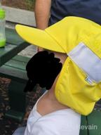 img 1 attached to Protect Your Child From Harmful UV Rays With SwimZip'S UPF 50+ Baseball Hat With Neck Flap review by Karen Mogel