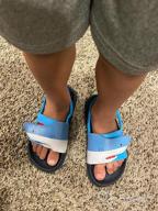 img 1 attached to 🌈 FUNKYMONKEY Rainbow Boys' Toddler Sandals - Outdoor Shoes review by Damian Grotting