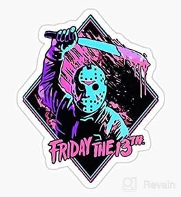 img 1 attached to 🔪 Jason Friday The 13th Sticker Graphic - Versatile Adhesive Decal for Auto, Wall, Laptop, Cell, Truck Windows, Cars, and Trucks