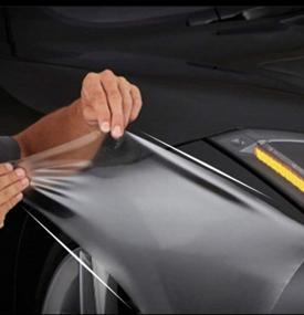 img 3 attached to Protect Your Car'S Paint With DIYAH Clear Vinyl Wrap - Includes Knife And Hand Tool