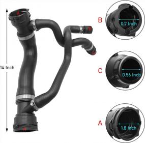 img 1 attached to High-Quality Upper Radiator Coolant Hose For BMW 5' E60/E61, 6' E63/E64 - Compatible With N52/N52N/N53 Engines