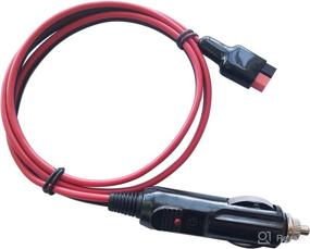 img 4 attached to AYECEHI Car Cigarette Lighter Plug with 15 Amp Fuse14AWG Extension Cable Adapter – Compatible with Anderson Power Pole Connectors, 3.3ft/1m