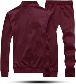 img 3 attached to MAGNIVIT Men'S Tracksuit Set Full Zip Long Sleeve Jogging Running Sweatsuits