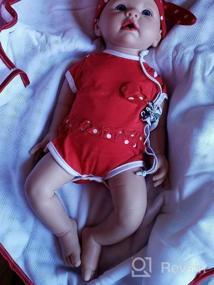 img 8 attached to IVITA 12In Full Body Silicone Baby Dolls - Realistic Newborn Girl Reborn Dolls, Not Vinyl!